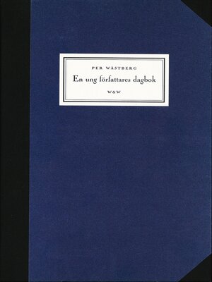cover image of En ung författares dagbok